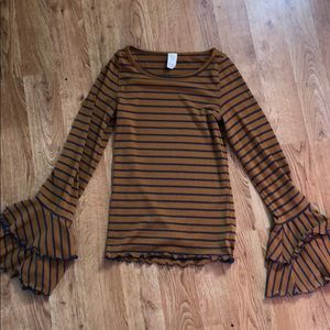 Free People Bell Sleeve Top
